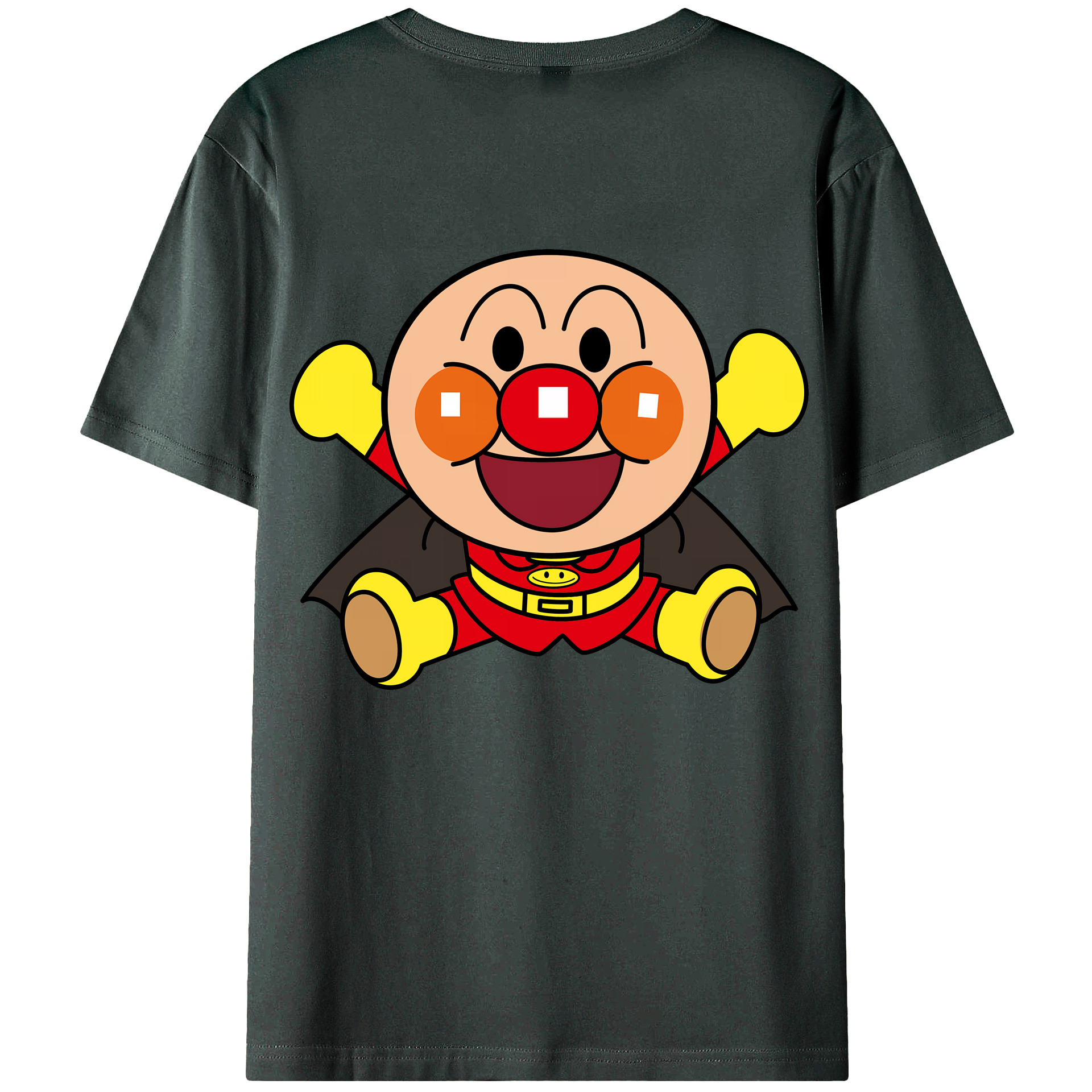 （画像用） アンパンマン Anpanman 綿100％ メンズ半袖Tシャツ（バックプリント） 通気性